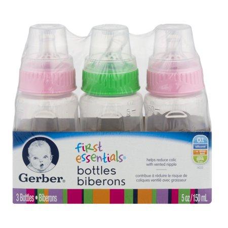 Bình sữa Gerber First Essentials núm silicon 150ml (5oz)-Xách tay Mỹ