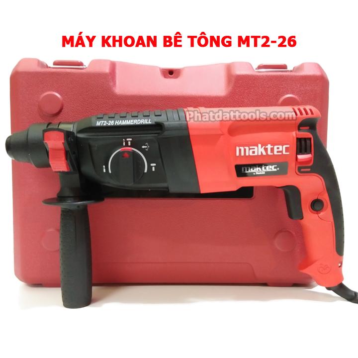 Máy khoan Betong MT 2-26 tặng kèm 4 mũi khoan betong