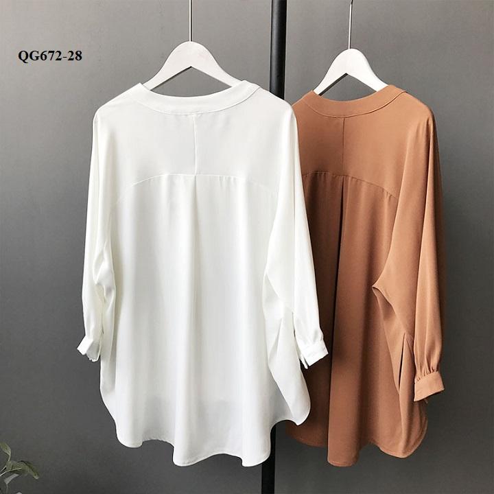 ÁO SƠ MI LỤA THIẾT KẾ - QG672