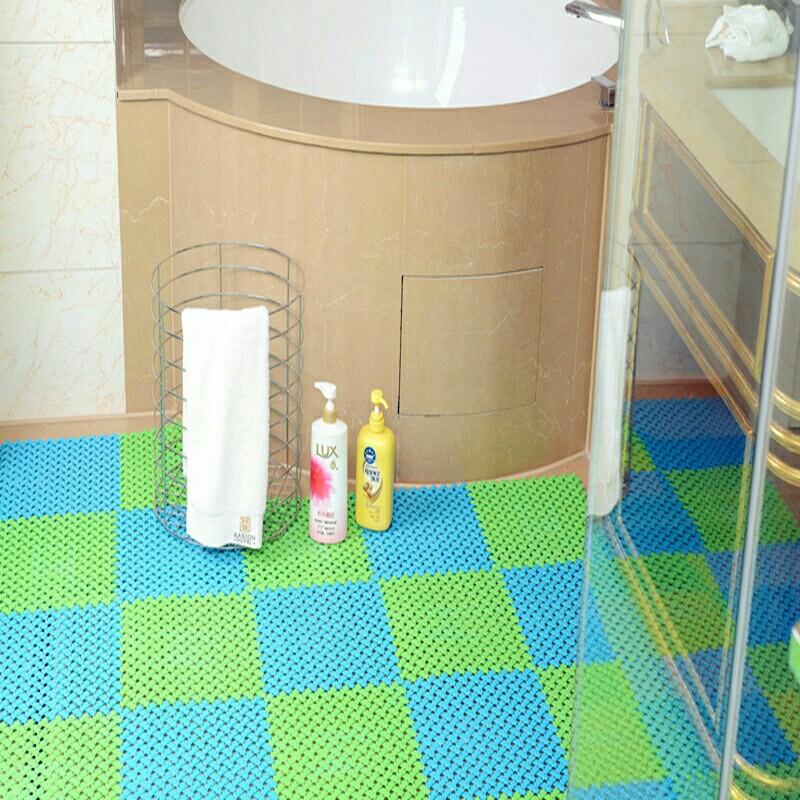 Bộ 2 thảm nhà tắm ghép nối chống trơn( 25*25cm )