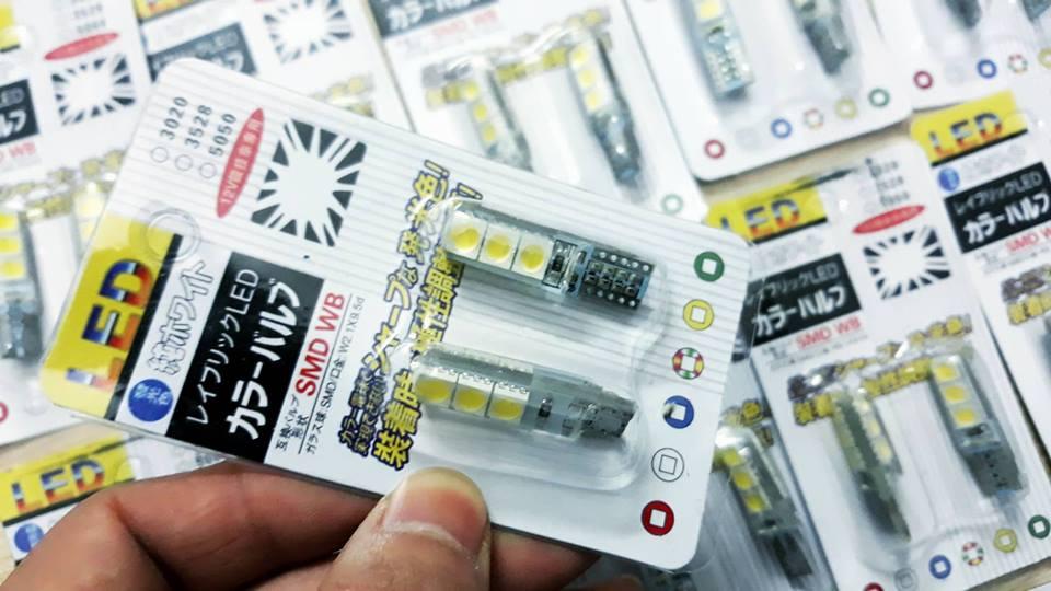 Đèn led soi biển số, led lăng tec deme chân T10