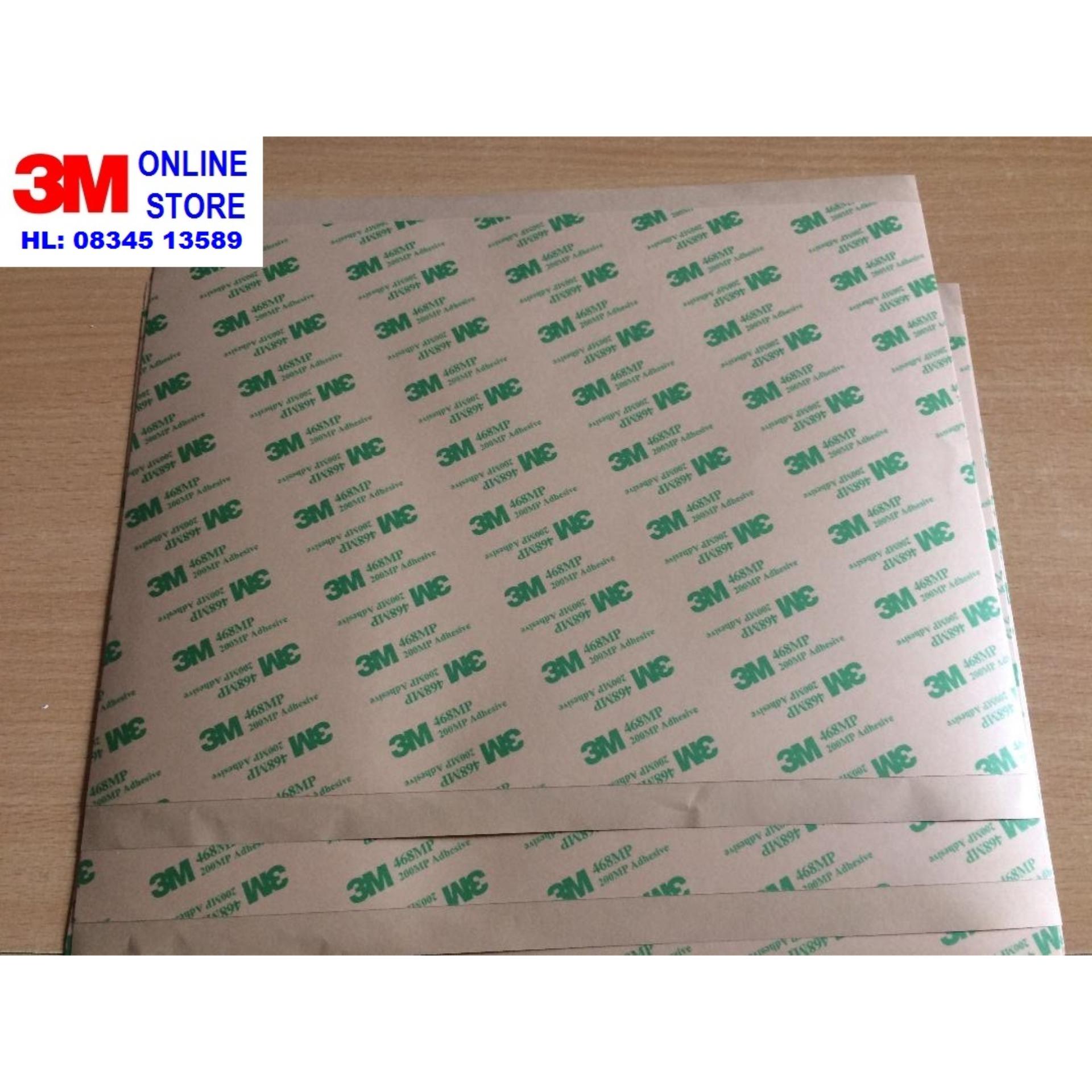 BĂNG KEO 2 MẶT DÁN LOGO 3M 468MP khổ A4 (200mm x 290mm)