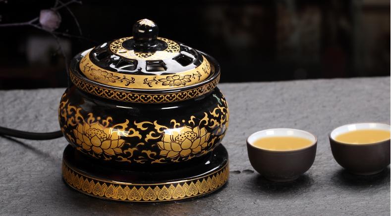 Lư điện xông trầm - Lò điện đốt trầm hương, tinh dầu có hẹn giờ size to