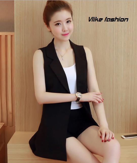 Áo khoác nữ sát nách blazer