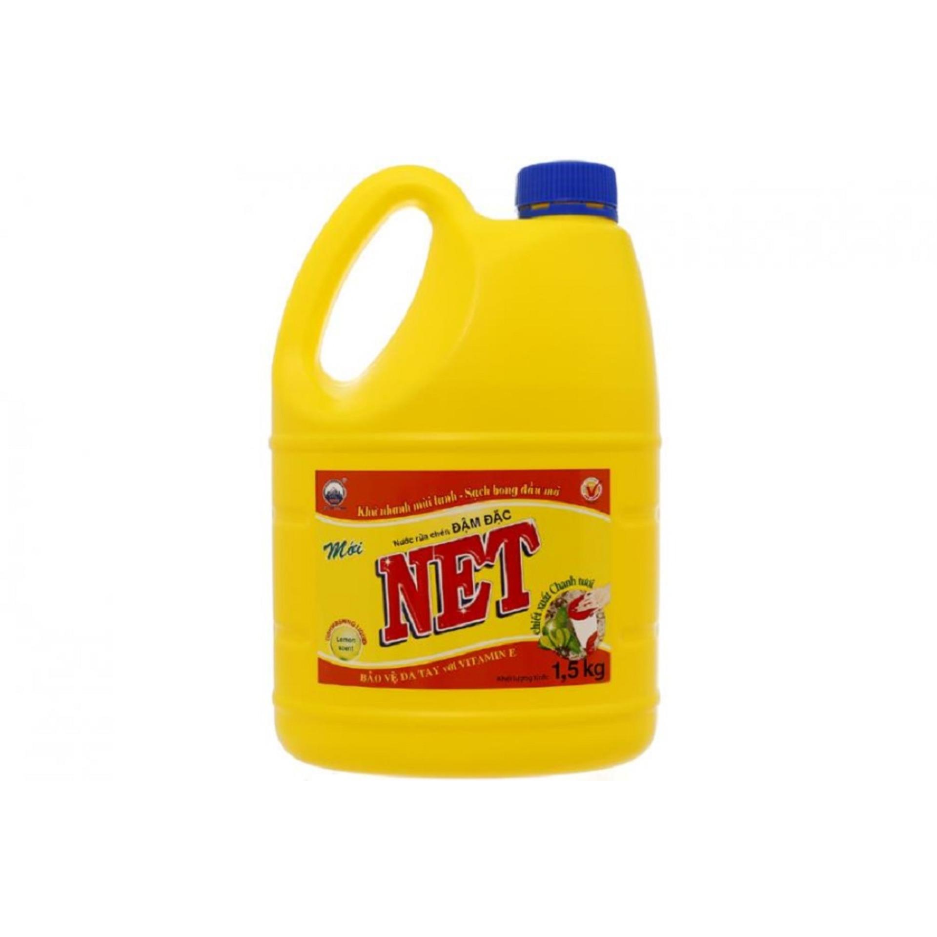 Combo 2 chai Nước Rửa Chén NET đậm đặc 1,5kg Gia Phát Trade