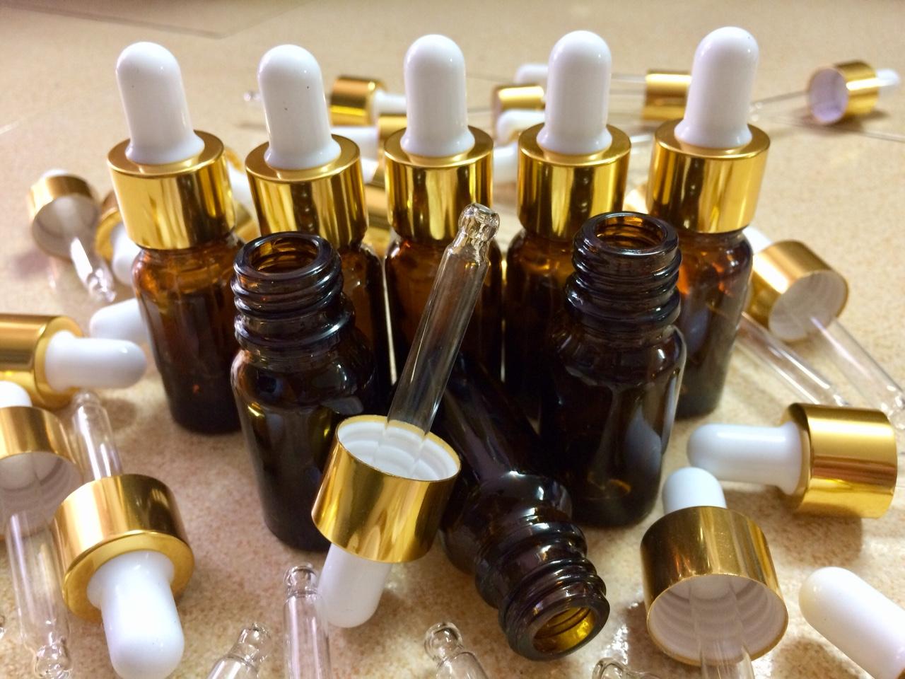Lọ đựng tinh dầu nâu bóp giọt 10ml