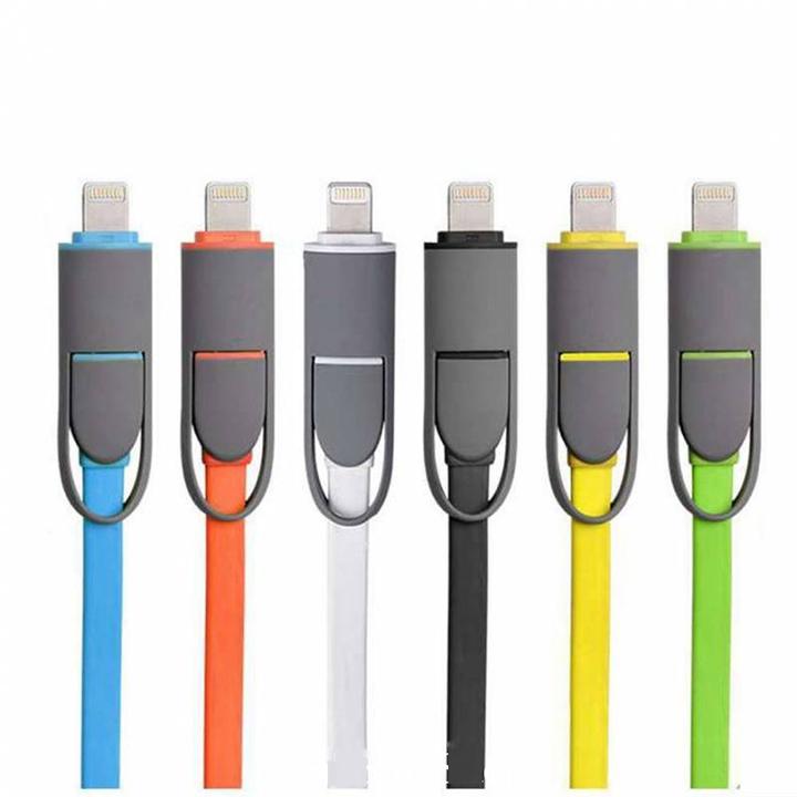 Cáp sạc đa năng 2 đầu trong 1 Lightning + Micro