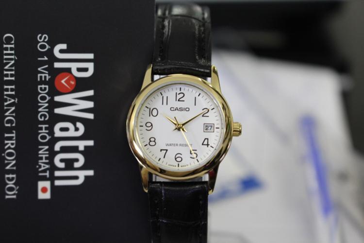 Đồng hồ nữ dây da Casio Anh Khuê LTP-V002GL-7B2UDF