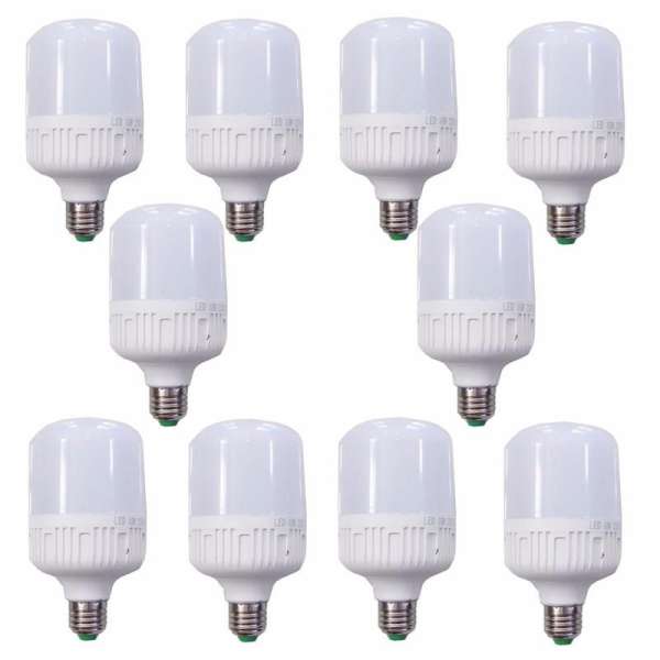 Bộ 10 bóng đèn Led Trụ 40W Công Suất Cao - Phòng khách (Trắng)