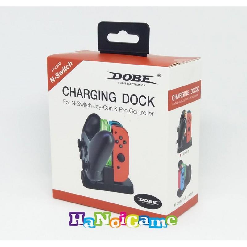 Dock sạc Dobe cho tay Pro Controller và Joy-Con Nintendo Switch