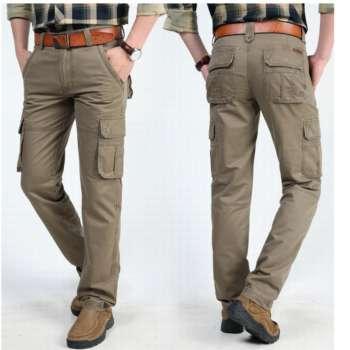 Quần  Nam Kaki Túi Hộp kiểu lính