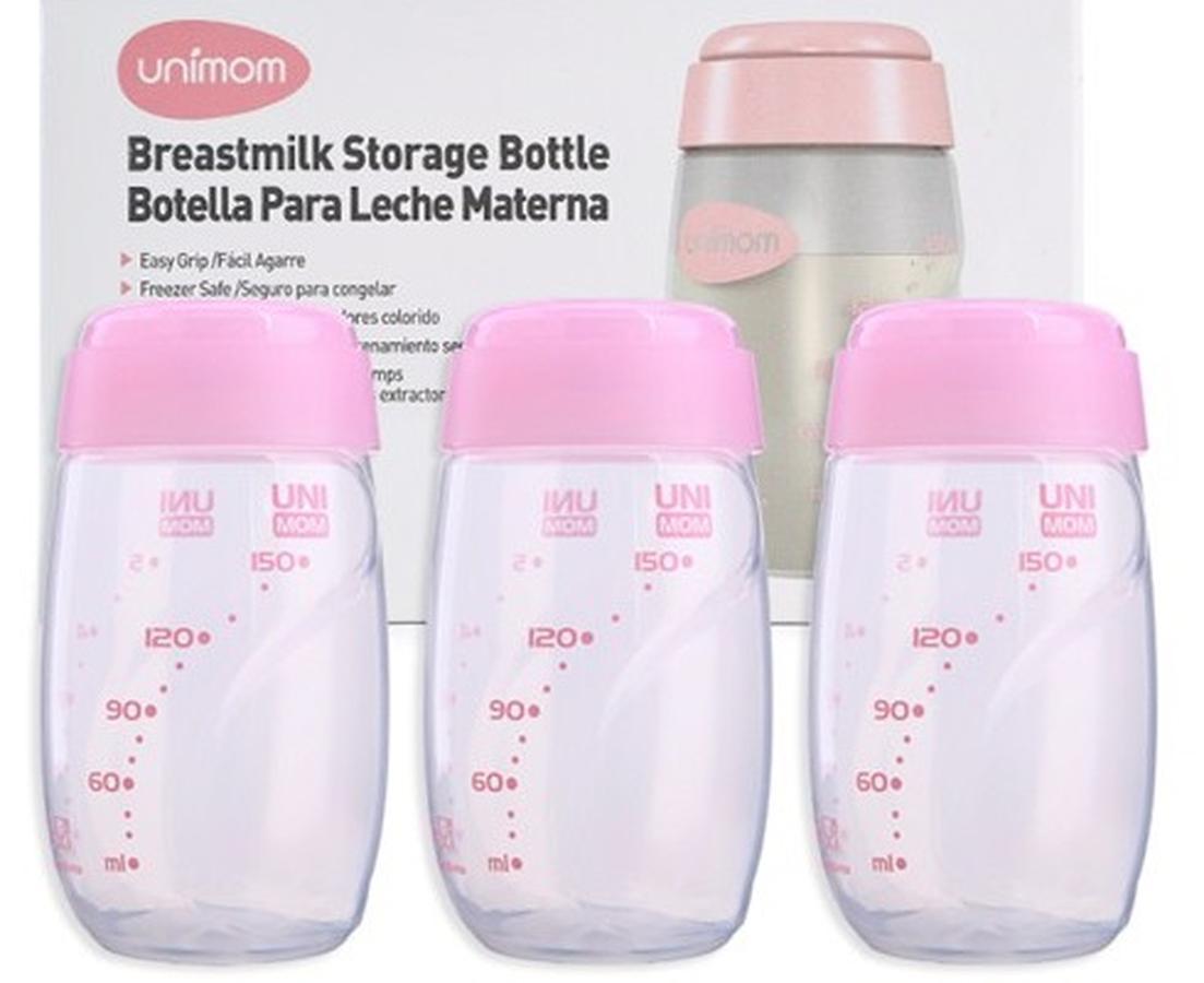 Hộp 3 bình trữ sữa Unimom 150ml Hàn Quốc