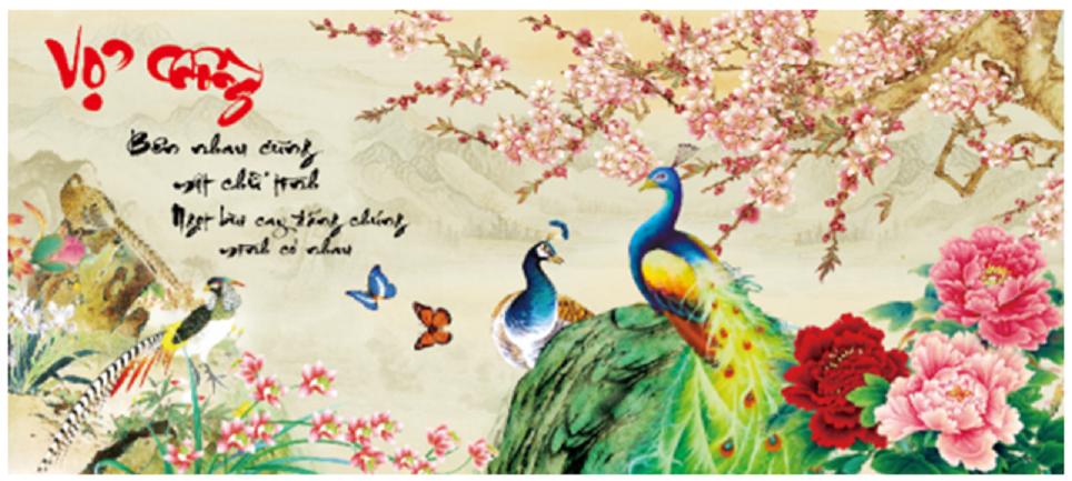 Tranh đính đá vợ chồng yn5368