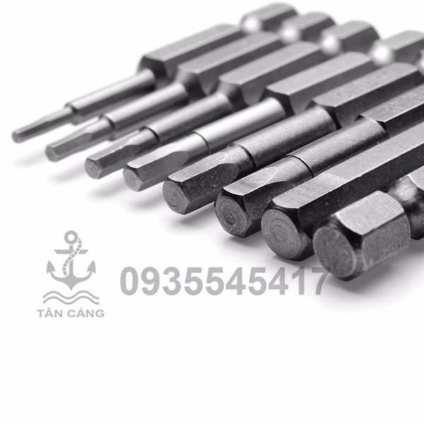 Bộ 7 mũi lục lăng đuôi chuôi lục dài 5 cm