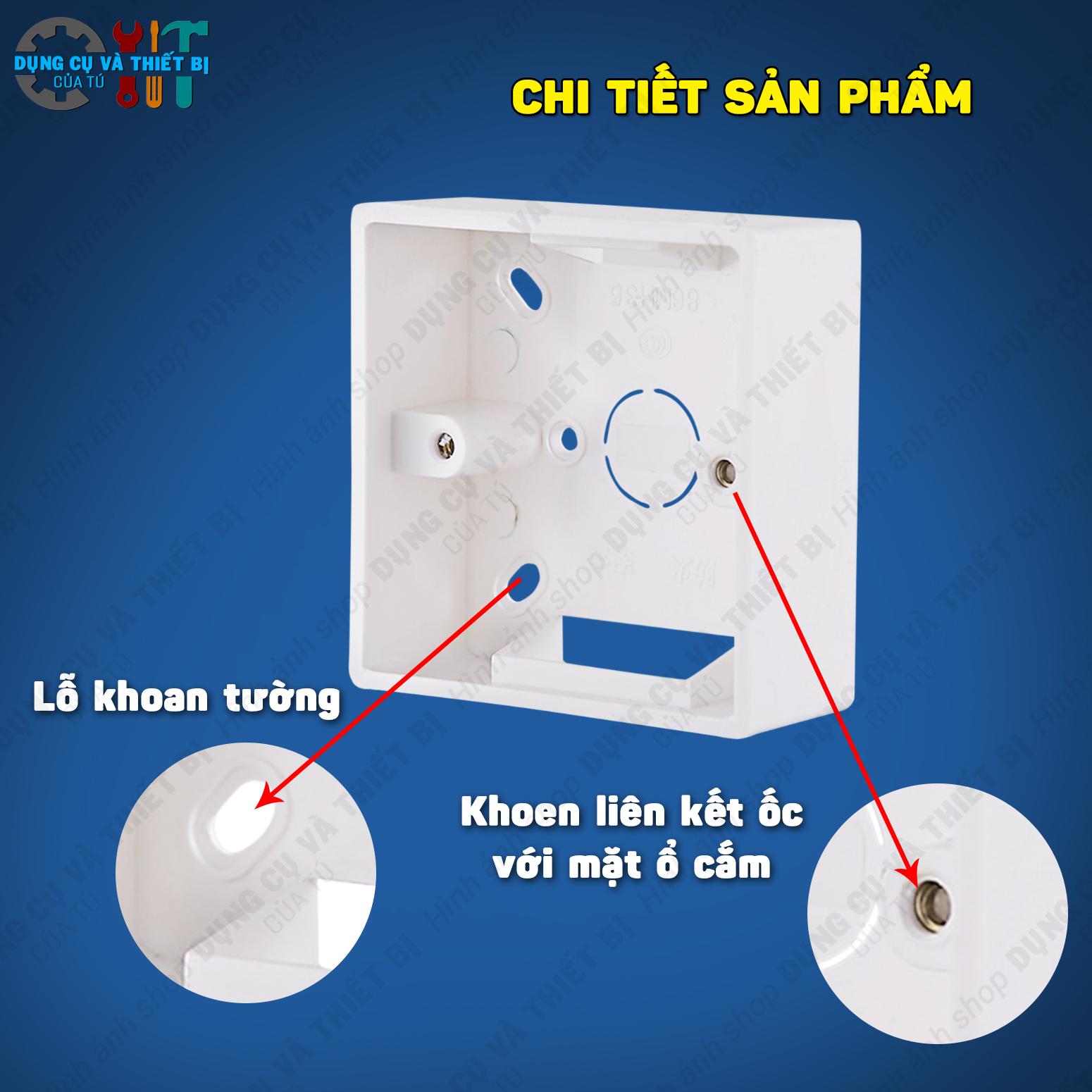 ĐẾ  Ổ CẮM ĐIỆN ÂM TƯỜNG CAO CẤP