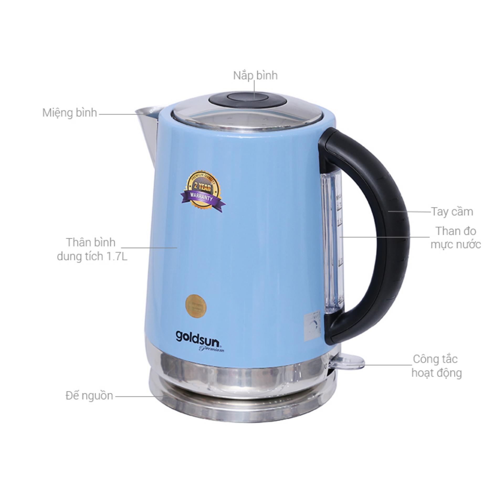 ẤM SIÊU TỐC 1.7 LÍT GOLDSUN PREMIUM GPK-717SB