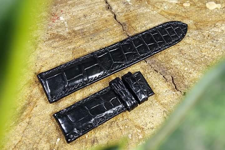 Dây Đồng Hồ Da Cá Sấu Làm Thủ Công Handmade Cao Cấp Leo