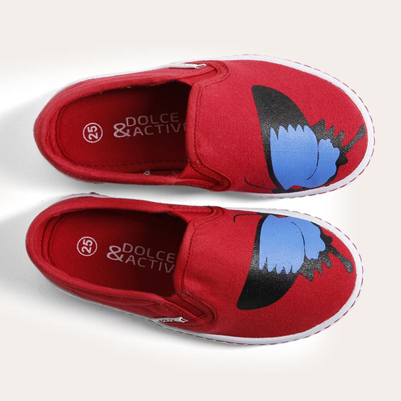 Giày Sneaker Bé gái thời trang D&A BG1704 đỏ và hồng