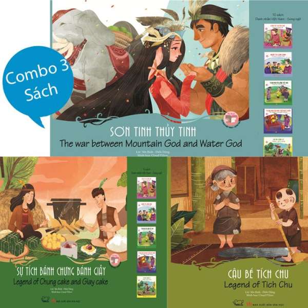 Combo 3 sách Song ngữ Cổ tích Việt Nam cho trẻ em
