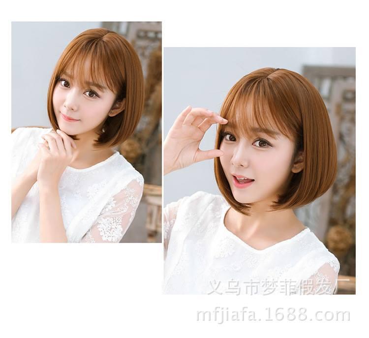 Tóc giả nữ nguyên đầu cao cấp làm bằng tơ mềm mượt như tóc thật (màu vàng) + tặng kèm lưới