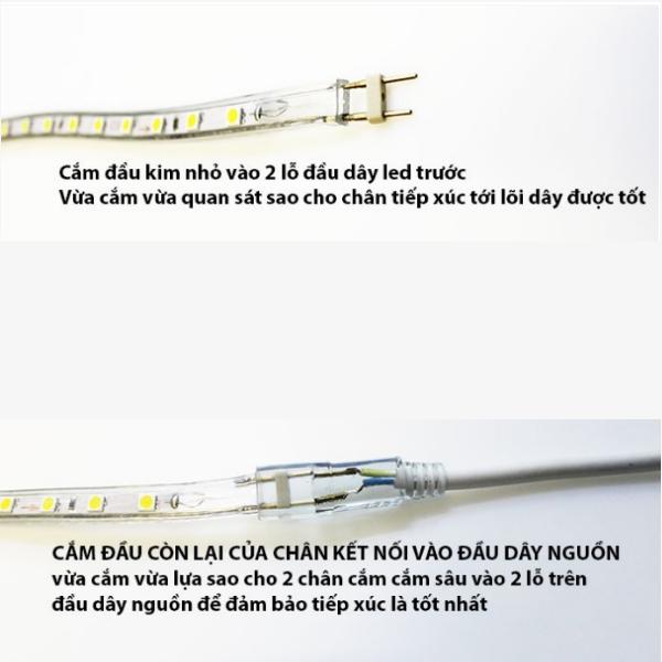 [HCM]Bộ 2 Dây nguồn cho đèn led dây 220V
