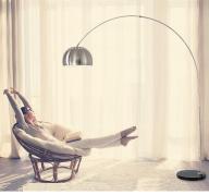Đèn đứng để sàn trang trí phòng khách hiện đại BOW Inox - Tặng kèm bóng LED cao cấp thumbnail