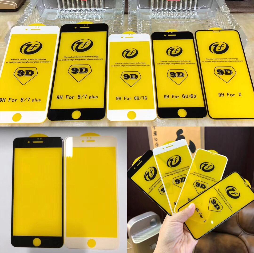 Kính cường lực Glass 9D Full màn cho iPhone 7 Plus (trắng)
