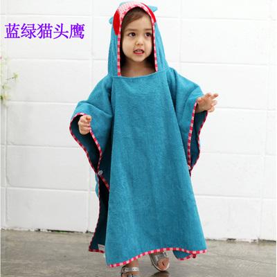 Suối Nước Nóng 100% Cotton Liền Mũ Choàng Bơi Áo Choàng Tắm Khăn Tắm