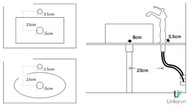 Chậu rửa lavabo gốm sứ cao cấp LAV0053 – Họa tiết vườn sen nghệ thuật