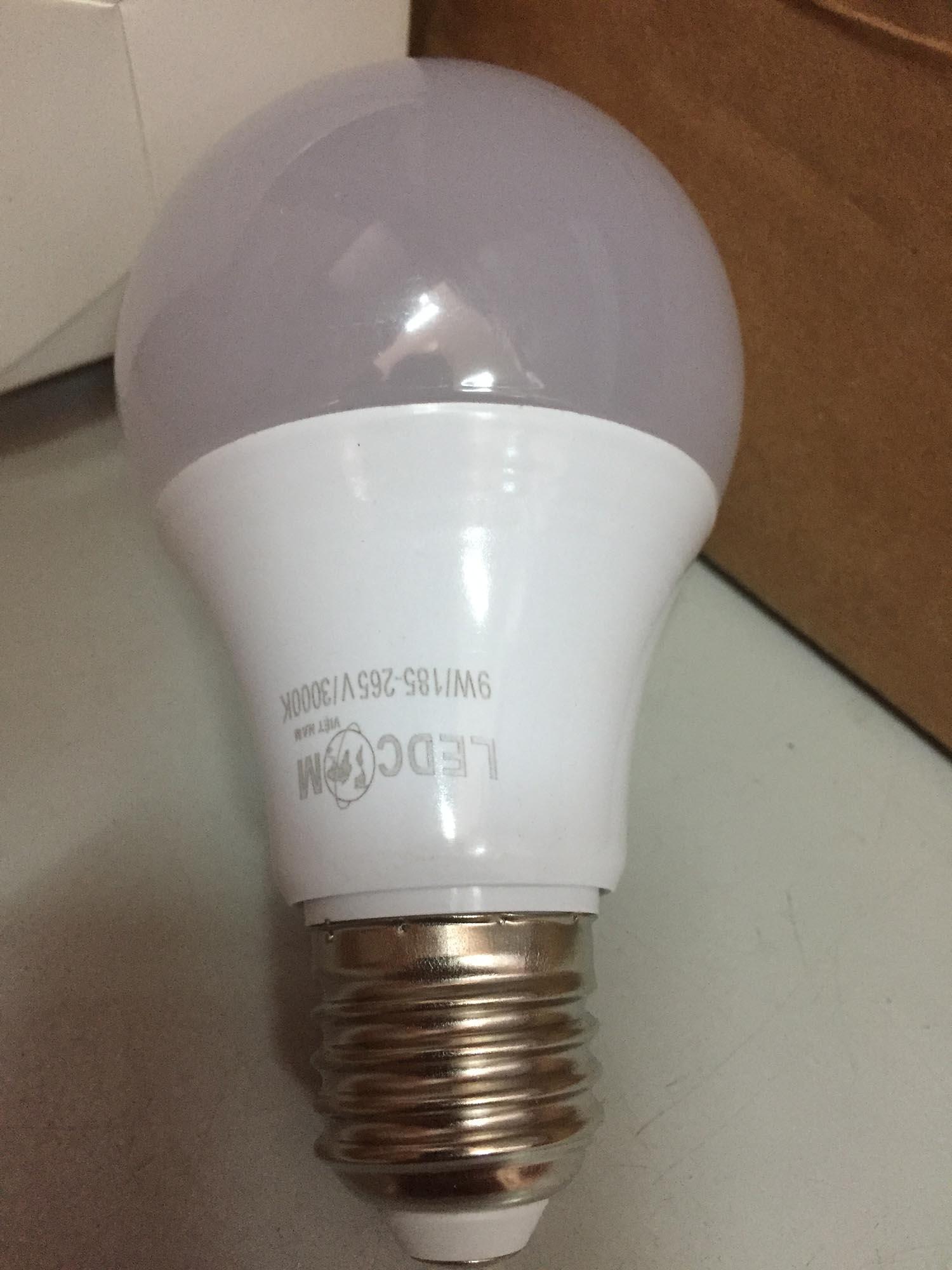 Bộ 10 bóng đèn led bulb tròn siêu sáng tiết kiệm điện 9W