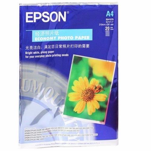 Bộ 10 tập Giấy in ảnh 1 mặt EPSON -A4 ( 20 tờ/1 tập )