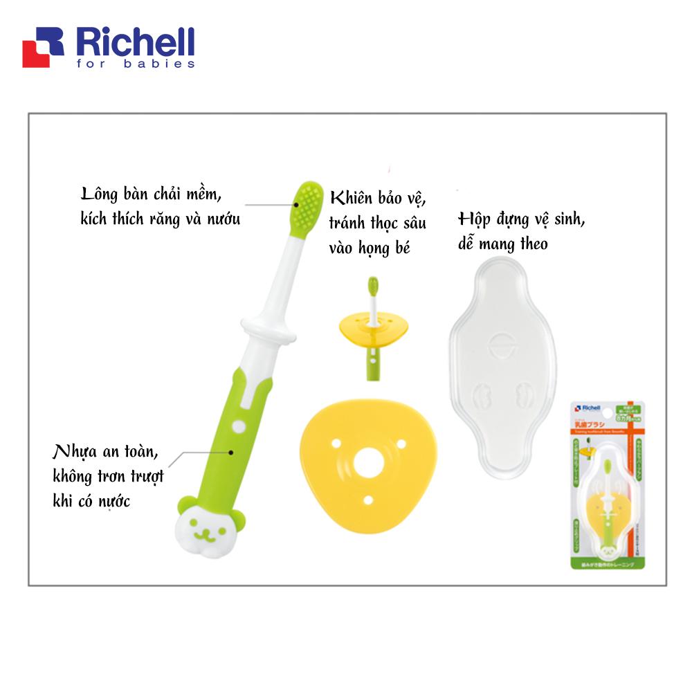 Bàn chải bước 2 Richell cho bé 8m+ RC93864