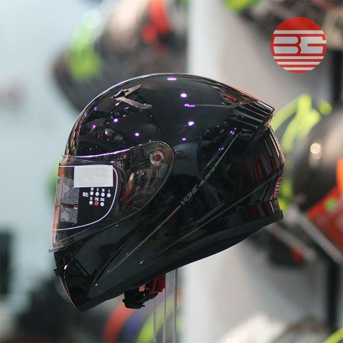 [HCM]MŨ BẢO HIỂM FULLFACE YOHE 977 ĐEN BÓNG