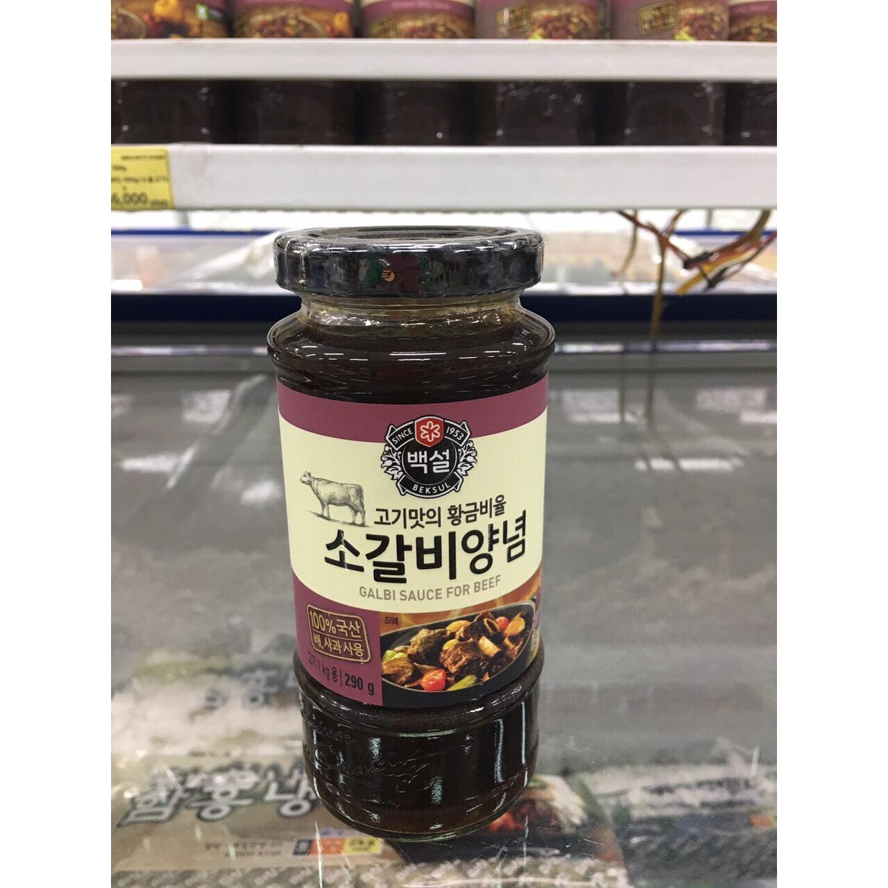 Sốt Ướp Thịt Bò BBQ Hàn Quốc Beksul 290 Gr 소불고기양념 290g