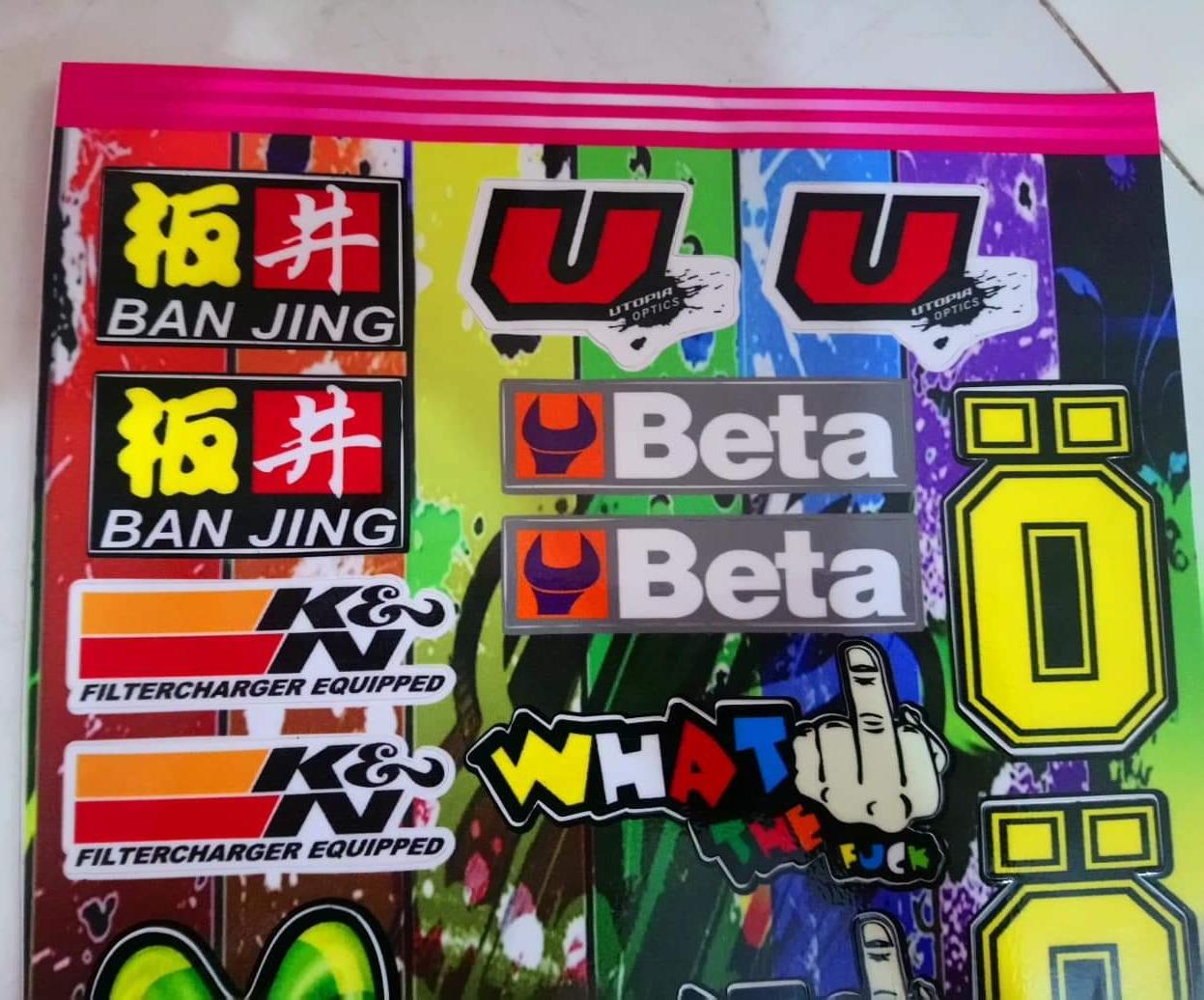 Tem tấm logo dán xe máy kích thước 18x25cm