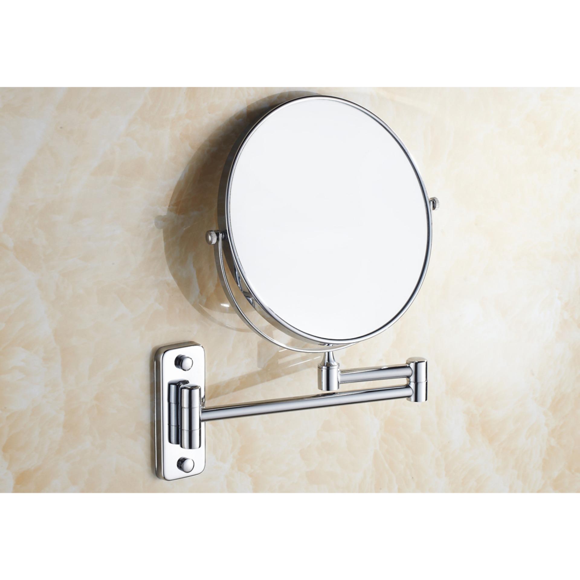 Gương phòng tắm treo tường - Gương trang điểm treo tường 2 mặt - chất liệu không gỉ