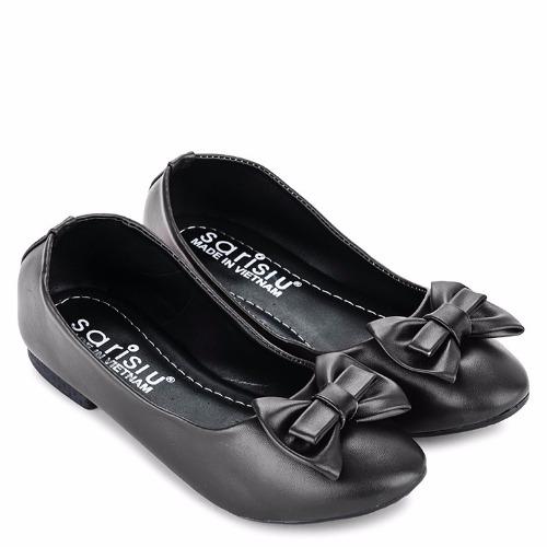 Giày búp bê nơ Sarisiu SRS832 (Đen)