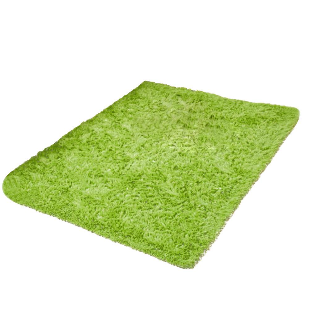 1.4 x 2m Fluffy Fashion Modern Floor Area Rug Carpet Mat Non-slip for Living Room Bedroom Bathroom Home Accessory Supplies Light Green