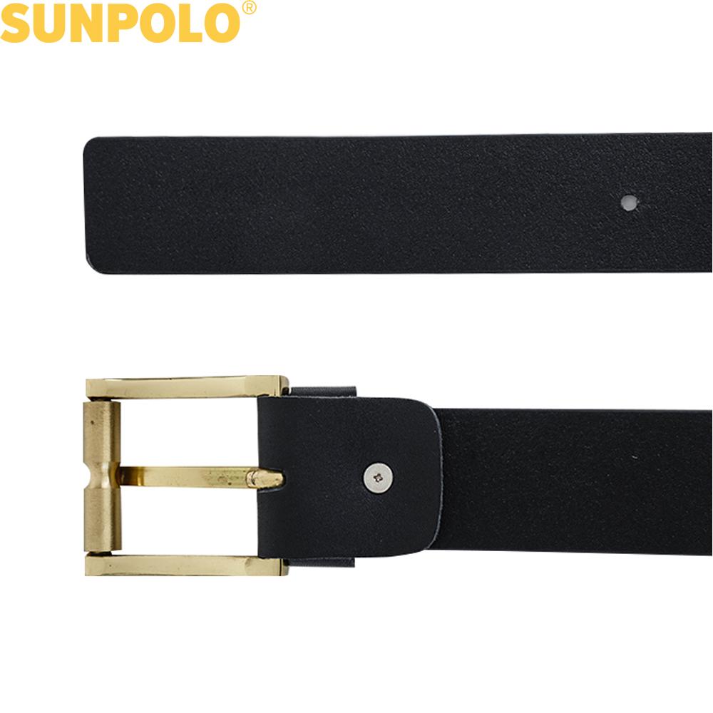 Thắt Lưng Nam Da Bò Khóa Đồng SUNPOLO BELT28