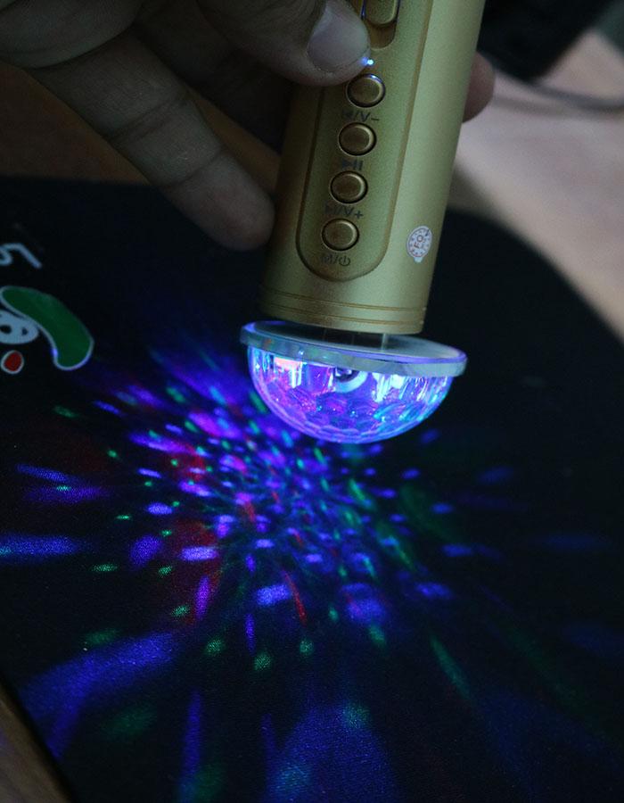 Đèn Led disco chân cắm usb nháy theo nhạc( dùng cho các loại micro hát karaoke bluetooth)