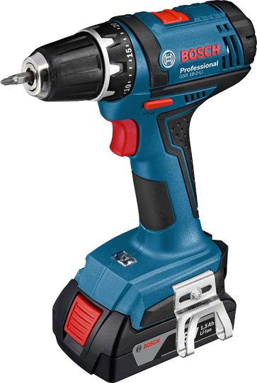 Máy khoan/vặn vít dùng Pin , GSR 18-2-lI SET (18V/ 2.0Ah*2), 06019B73K0, Bosch