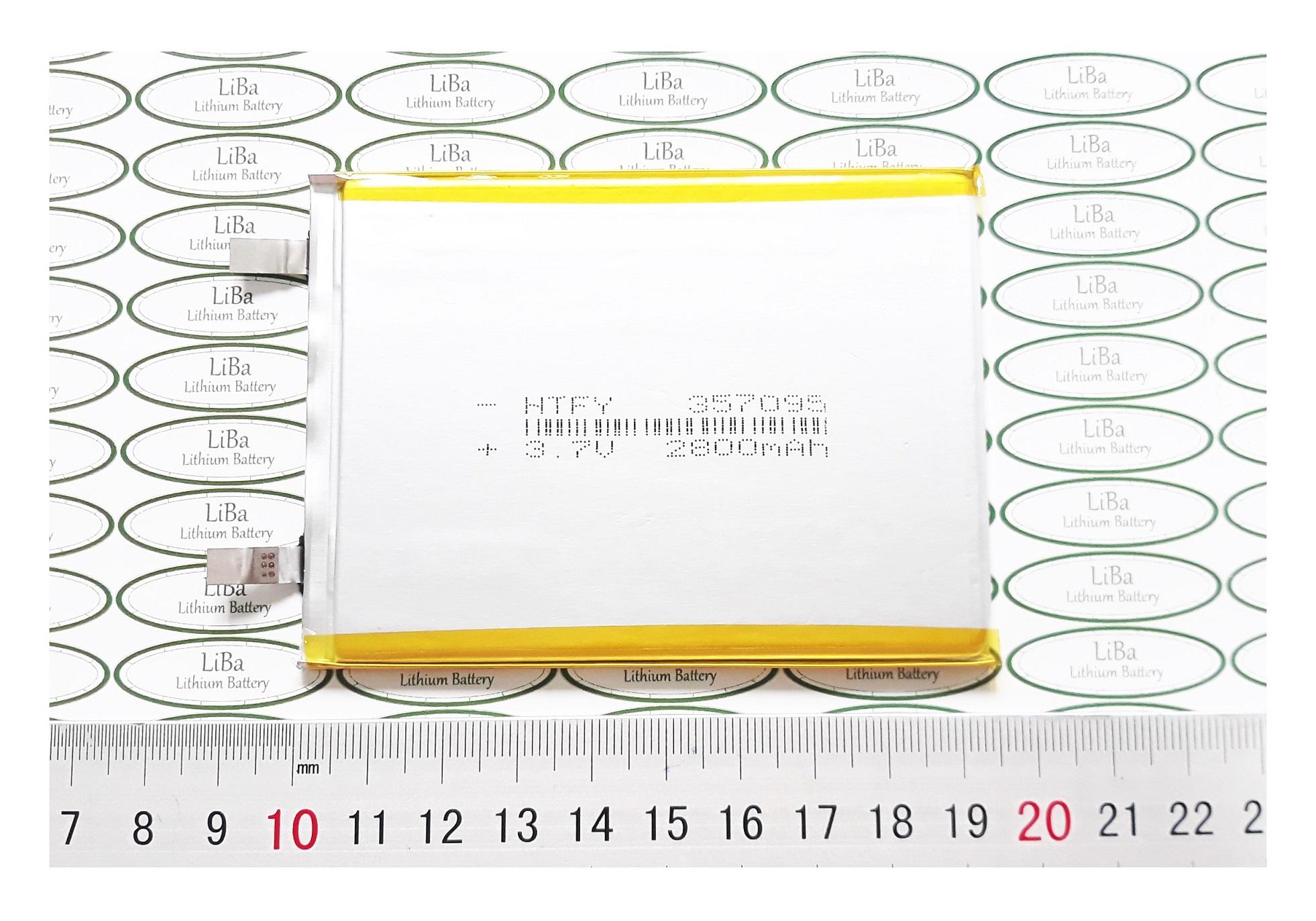 Pin lipo 3.7v 2800mah 3.5 x 70 x 95 mm - liba