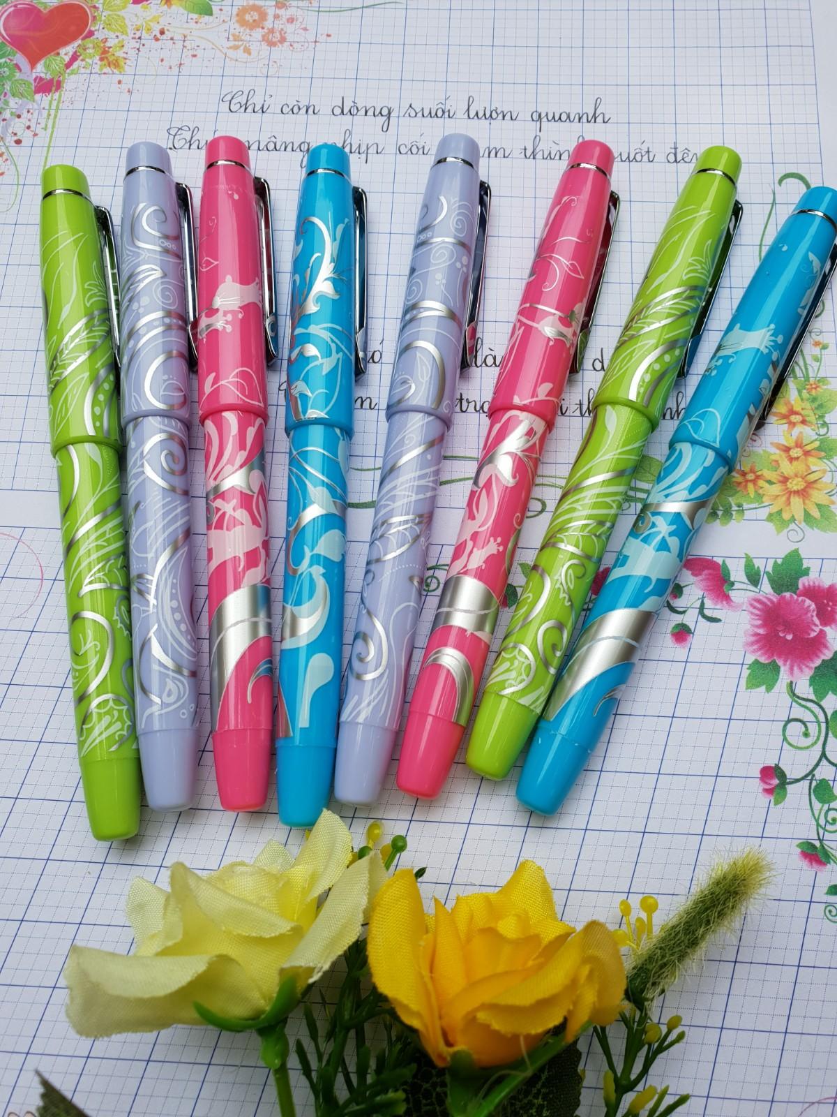 Combo 35 Bút máy viết chữ đẹp Siêu nhẹ Joyko (Ấn Độ) (1 bút tặng 2 ngòi)