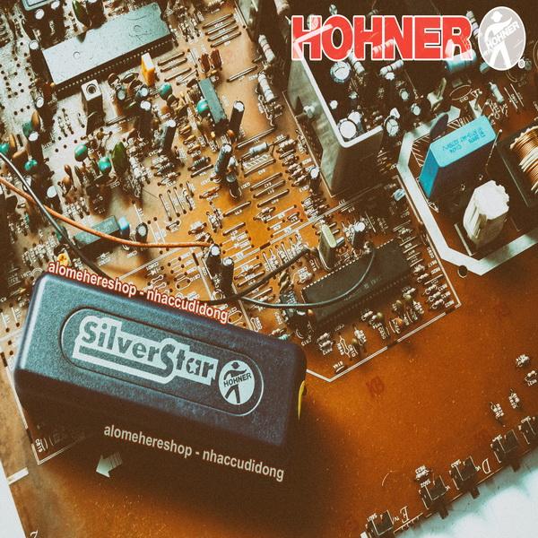 Kèn harmonica diatonic Hohner Silver Star key C (Bạc)