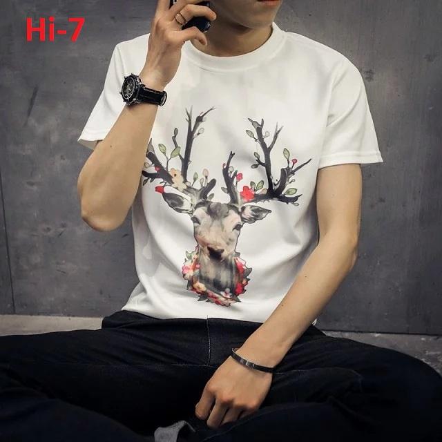 [HCM](Hàng Thanh Lí Nghỉ Bán)Áo Thun Nam Hình Hươu Hàng Nhập