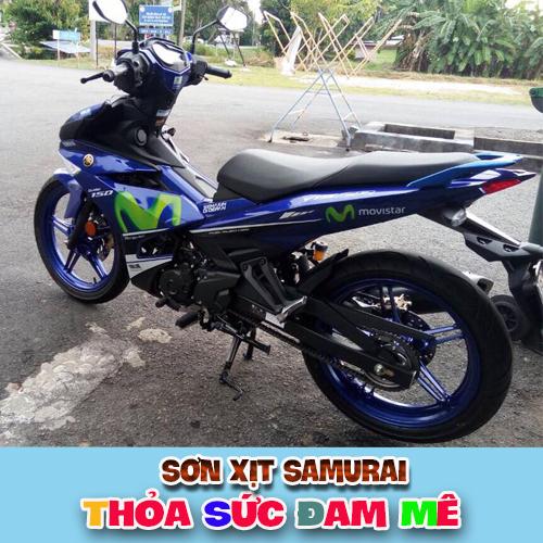 Sơn samurai xanh GP - Chai sơn màu xanh Y3973 sơn xịt samurai