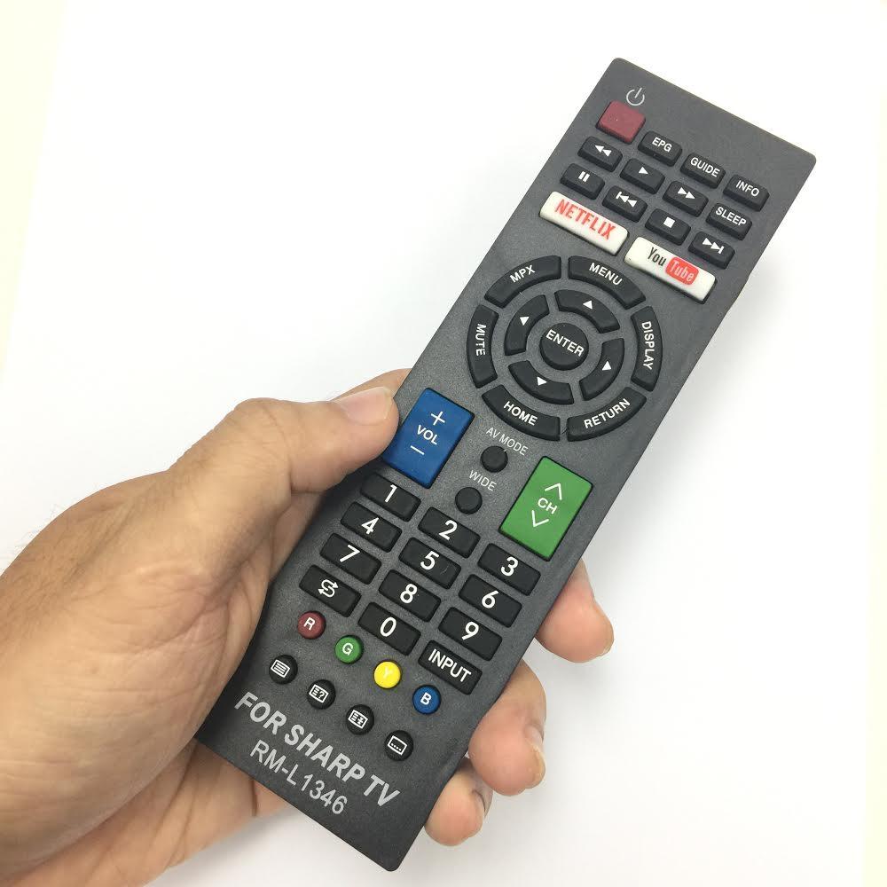 REMOTE ĐIỀU KHIỂN TIVI SHARP SMART RM-L1346 (HÀNG KHÔNG HỘP-GIÁ RẺ)