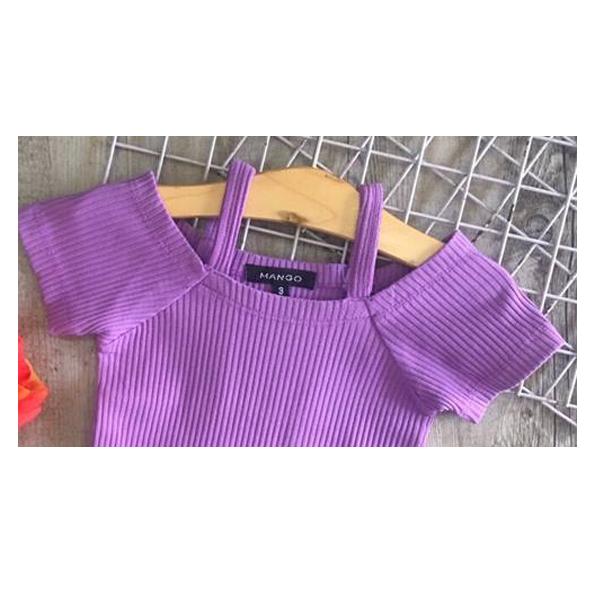 Áo thun vai trễ bé gái 1-7tuổi
