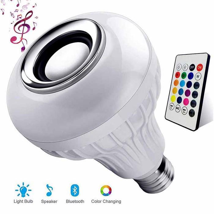 Loa bluetooth kiêm bóng đèn LED đổi màu