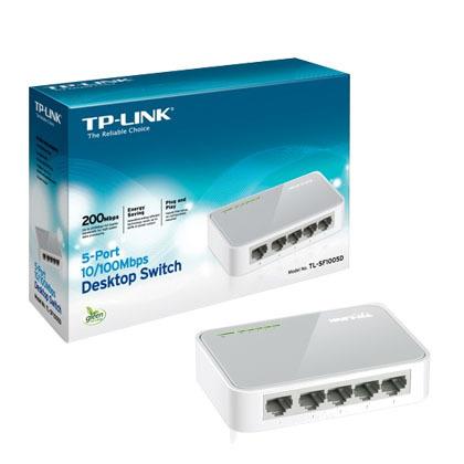TP LINK Bộ Chia Tín Hiệu Để Bàn 5 cổng 10/100Mbps TL-SF1005D